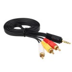 Cble audio et vido 1, 5 m - jack 3. 5mm vers 3 rca mles - connectez et profitez de vos contenus en ...