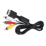 Cble audio et vido composite s - vido rca av 2 en 1, pour ps2, ps3, console playstation 2 et 3
