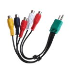 Câble audio vidéo professionnel haute définition 18 cm 3, 5 mm + 2, 5 mm vers 5 rca av, adaptateur composante ... Câble audio vidéo professionnel haute définition 18 cm 3, 5 mm + 2, 5 mm vers 5 rca av, adaptateur composante ...