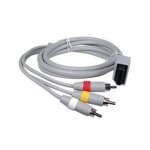 Cable audio - video (rca) pour console de jeu nintendo wii av cable