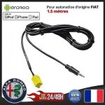Cable aux auxiliaire mp3 jack 3. 5 alfa romeo 159 147 156 aux - in iphone android