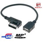C�ble auxiliaire mp3 usb pour autoradios d'origine avec syst�me mdi seat