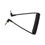 C�ble auxiliaire de voiture st�r�o � angle droit de 90 degr�s, jack de 3. 5mm m�le � m�le � ressort