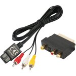 Câble av et adaptateur péritel in / out + s - video / s - vhs pour nintendo gamecube, snes, n64, gc, ... Câble av et adaptateur péritel in / out + s - video / s - vhs pour nintendo gamecube, snes, n64, gc, ...