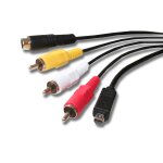 C�ble av audio - vid�o pour sony dcr - sr - serie rempla�ant vmc - 15fs