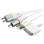 Cable av / tv pour ipad, ipod, iphone 3, 3gs, 4