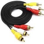 C�ble av a / v, c�ble m�le 3, 5 mm vers fiche m�le 3rca pour c�ble audio st�r�o aux pour smartphones, ...