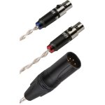 C�ble casque meze c�ble xlr plaqu� argent sym�trique (2, 5 m)