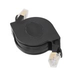 Cble cat7 rtractable portable en cuivre plat, cordon de raccordement pour rseau ethernet haute vitesse, ...