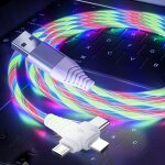 Câble de charge 3 en 1 charge rapide, allumez le chargeur de téléphone multi led android câble usb c ... Câble de charge 3 en 1 charge rapide, allumez le chargeur de téléphone multi led android câble usb c ...