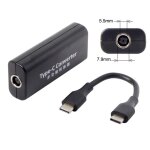 C�ble de charge cc 7. 9x5. 5mm, entr�e carbone vers prise d'alimentation usb c type c, 45w pour macbook, ...