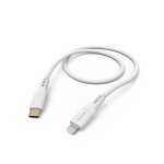Cble de charge  flexible , usb - c - lightning, 1, 5 m, silicone, blanc