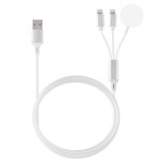 C�ble de charge magn�tique 8 broches 1 m pour recharge simultan�e t�l�phone et montre yonis