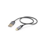 Câble de charge métal , usb - a - micro - usb, 1, 5m, gaine métal. , anthr. Câble de charge métal , usb - a - micro - usb, 1, 5m, gaine métal. , anthr.