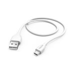 Cble de charge, usb - a - micro - usb, 1, 5 m, blanc
