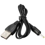 C�ble de chargement usb, 5v, 2. 5mm dc, pour tablette, pc, smartphone, gps, noir