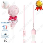 Cble de chargement usb original bonbon sucette rose donnes iphone mignon chargeur batterie chargement ...