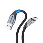 Cable chargeur pour sony manette ps4, 1m cble micro usb 3a nylon tress charge rapide, compatible avec ...