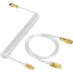C�ble de clavier spiral�, pro customized usb c c�ble pour clavier m�canique, clavier de jeu c�ble, type ...