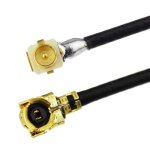 Cble coaxial 15cm mini pci 50 ohms cable mle  femelle angle droit cable pigtail 2 pices pour routeur ...