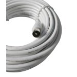 C�ble coaxial 75 ohms 3 m�tres c�bl� pour antenne tv satellite num�rique raccord connecteur m�le femelle ...