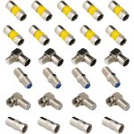 Câble coaxial adaptateur kit, compression de connecteurs (10pcs) fc - 026 - adaptateur (4pcs) fc - 020 ... Câble coaxial adaptateur kit, compression de connecteurs (10pcs) fc - 026 - adaptateur (4pcs) fc - 020 ...
