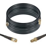 C�ble coaxial �quivalent lmr200 de 5 m, 50 ohm � faible perte sma m�le vers sma femelle pour 5g 4g + ...