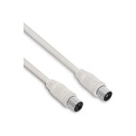 Cble coaxial metronic cble tv coaxial 9, 52 mm mle / fem. 2 m