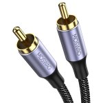 C�ble coaxial rca audio (2m), c�ble de subwoofer - cinch rca, cable coaxial num�rique 24k plaqu� nylon ...