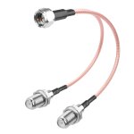 C�ble coaxial r�partiteur rg6 de type f m�le vers f double femelle rg316 c�ble coaxial 3 voies internet ...