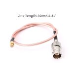 Câble coaxial rf bnc femelle vers mcx mâle rg316, 30cm Câble coaxial rf bnc femelle vers mcx mâle rg316, 30cm