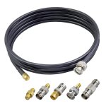 Câble coaxial sma vers bnc rg58 - sma mâle vers bnc mâle - 2 m avec 5 adaptateurs sma vers bnc - câble ... Câble coaxial sma vers bnc rg58 - sma mâle vers bnc mâle - 2 m avec 5 adaptateurs sma vers bnc - câble ...
