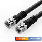 Cble coaxial vido pour moniteur de camra, 3g - sdi, bnc vers bnc mle, 75 - 5, 12g, 4k, 60hz, 1080, ...