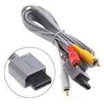 Cble composite vido av stro 3 rca, 1. 8m, pour console de jeu nintendo wii