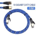 C�ble de connecteur de routeur ordinateur � double blindage, c�ble ethernet plaqu� or durable, c�bles ...
