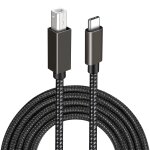 Cble de conversion inf type c cble d'imprimante, usb - b vers usb - c le noir 2 m
