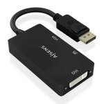 Cable conversor aisens displayport v1. 2 a vga - dvi - hdmi 4k negro 15cm
