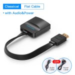 Cble convertisseur adaptateur hdmi vers vga vention audio vido analogique avec interface micro usbaux ...