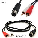 Câble convertisseur audio mâle vers mâle 2rca, fiches din à 5 broches, pour systèmes stéréo électrophoniques ... Câble convertisseur audio mâle vers mâle 2rca, fiches din à 5 broches, pour systèmes stéréo électrophoniques ...