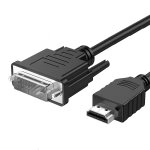 Cble convertisseur hdmi 19 broches type a mle vers dvi - d 24 + 1 broches mle 1. 5m noir pour amplis ...