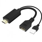 C�ble convertisseur hdmi 4k 60hz vers dp, 2021 p 1080hz, adaptateur displayport 2. 0b, pour apple tv, ...