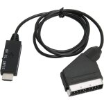 C�ble convertisseur p�ritel vers hdmi, cordon adaptateur d'interface multim�dia hd 1080p p�ritel vers ...