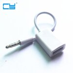 Cble convertisseur prise audio auxiliaire mle vers usb 3. 5 femelle, cordon pour voiture, haut parleur ...