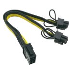 Câble de convertisseur de puissance pci express, 8 broches à double 8 (6 + 2) broches, pour carte vidéo ... Câble de convertisseur de puissance pci express, 8 broches à double 8 (6 + 2) broches, pour carte vidéo ...