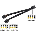 Cble de convertisseur de puissance pci express 8 broches  double 8 (6 + 2) broches pour carte vido ...