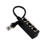 Câble convertisseur de réseau ethernet rj - 45, 1 connecteur mâle à 3 connecteurs femelles Câble convertisseur de réseau ethernet rj - 45, 1 connecteur mâle à 3 connecteurs femelles