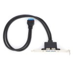 Câble de déflecteur double usb, carte mère 19 broches vers double port a femelle, support de panneau ... Câble de déflecteur double usb, carte mère 19 broches vers double port a femelle, support de panneau ...