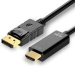 C�ble displayport 4k vers hdmi de 1, 8 m, non hdmi vers displayport, c�ble d'affichage vers hdmi de 1, ...