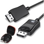 Cble displayport 8k, cable display port 1. 4 8k@60hz 4k@144hz, 48gbps, hbr3, dsc, hdr 10, 3d, cble ...