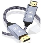 Cble displayport vers hdmi 4k, display port hdmi, dp vers hdmi cable adaptateur en nylon tress compatible ...